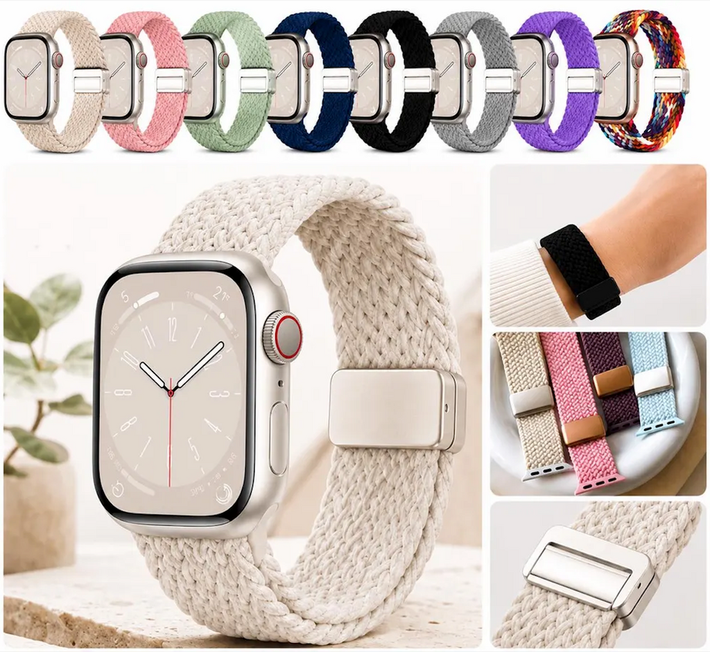 Apple Watch Band Soft Braided Magnetic Loop