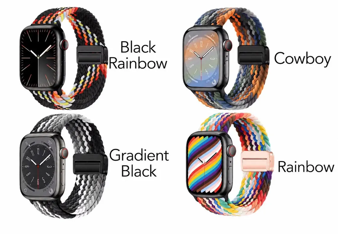 Apple Watch Band Soft Braided Magnetic Loop